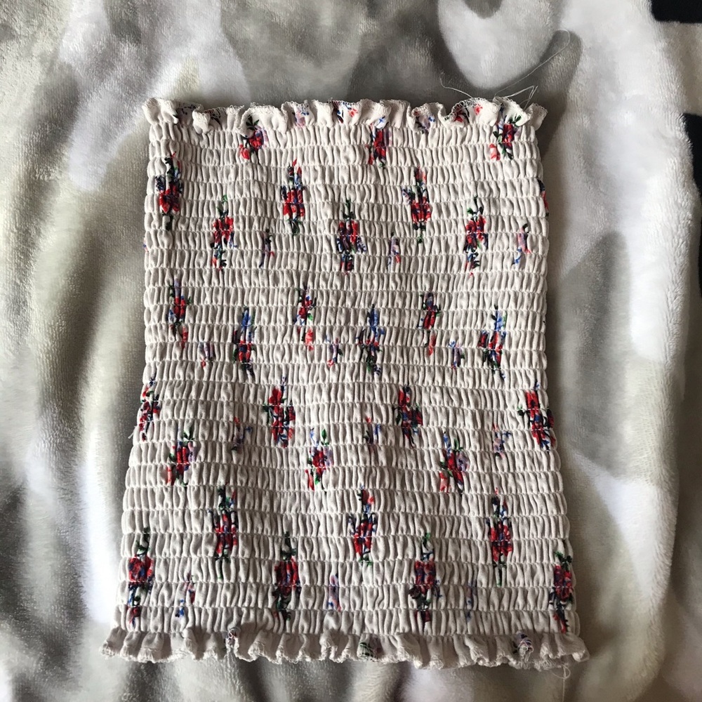 Floral tube top